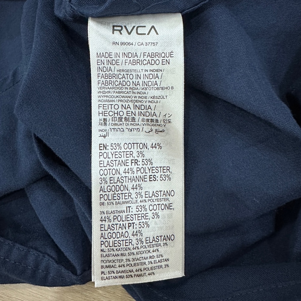 RVCA Bundle of 2, Boys XL (16), Navy and Blue Short Sleeve Button Down Shirt - Picture 7 of 11